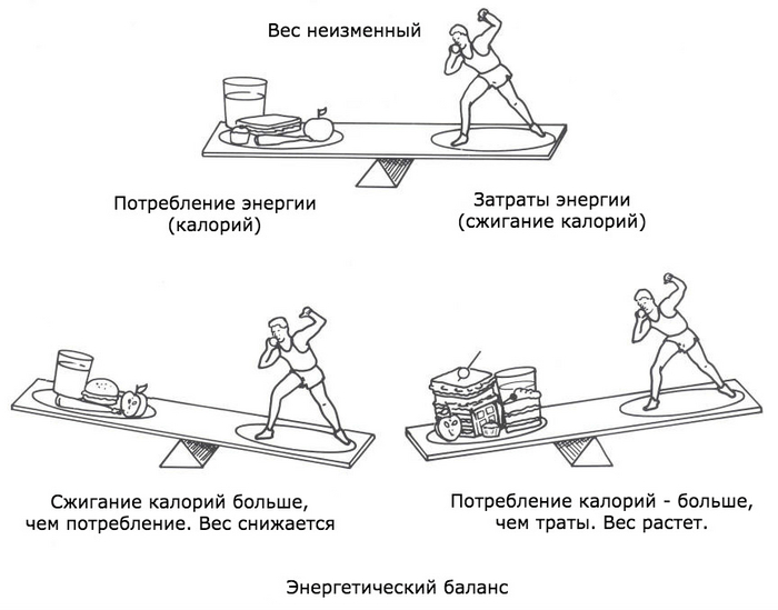 
                    Можно ли стать толще в дефиците энергии или стройнее в профиците? И почему картинка на постере — полный бред?            