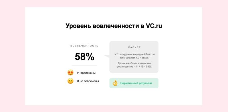 
                    Коммерческий отдел vc.ru собрал у своих сотрудников анонимный фидбэк            